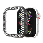 Double Row Diamonds PC Protective Case, For Apple Watch Series 6 / 5 / 4 / SE 2025 / 2023 / 2022 40mm, For Apple Watch Series 3 & 2 & 1 42mm