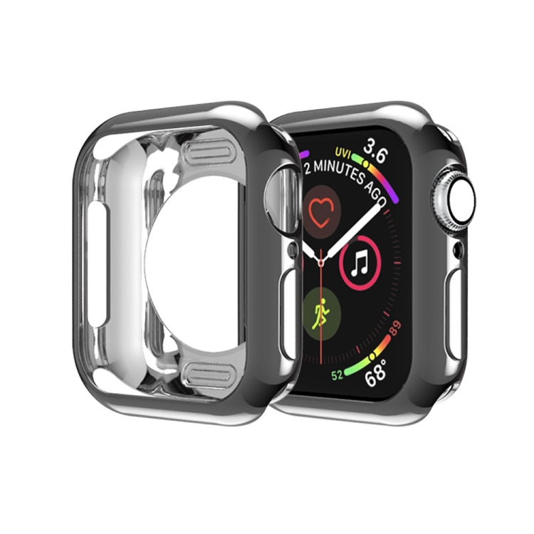 Plating TPU Round Hole Hollowing Protective Case, For Apple Watch Series 3 & 2 & 1 38mm, For Apple Watch Series 6 / 5 / 4 / SE 2025 / 2023 / 2022 44mm