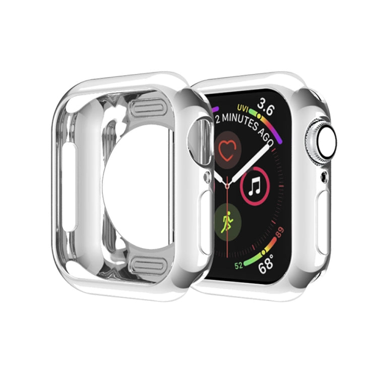 Plating TPU Round Hole Hollowing Protective Case, For Apple Watch Series 3 & 2 & 1 38mm, For Apple Watch Series 6 / 5 / 4 / SE 2025 / 2023 / 2022 44mm