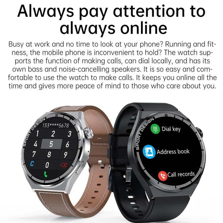 HDT 3 Max 1.6 inch Silicone Band IP67 Waterproof Smart Watch Support Bluetooth Call / NFC, Silicone Band (Black), Silicone Band (Silver)