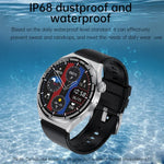 HDT 3 Max 1.6 inch Silicone Band IP67 Waterproof Smart Watch Support Bluetooth Call / NFC, Silicone Band (Black), Silicone Band (Silver)