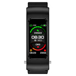 K60 1.08 inch Steel Band Earphone Detachable Life Waterproof Smart Watch Support Bluetooth Call, Steel Band (Black)
