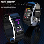 K60 1.08 inch Steel Band Earphone Detachable Life Waterproof Smart Watch Support Bluetooth Call, Steel Band (Black)