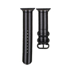 Black Buckle Canvas Watch Band, For Apple Watch Series 8&7 41mm, For Apple Watch Series 8&7 45mm