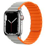 Smart Magnetic Silicone Watch Band, For Apple Watch Series 8&7 41mm, For Apple Watch Series 8&7 45mm