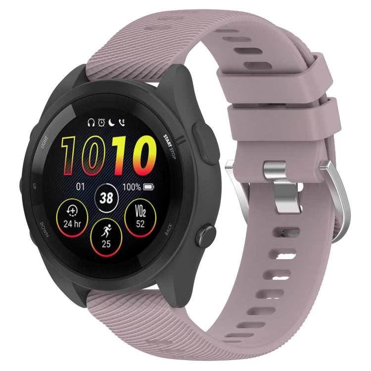 22mm Solid Color Silicone Watch Band, For Garmin Forerunner 265