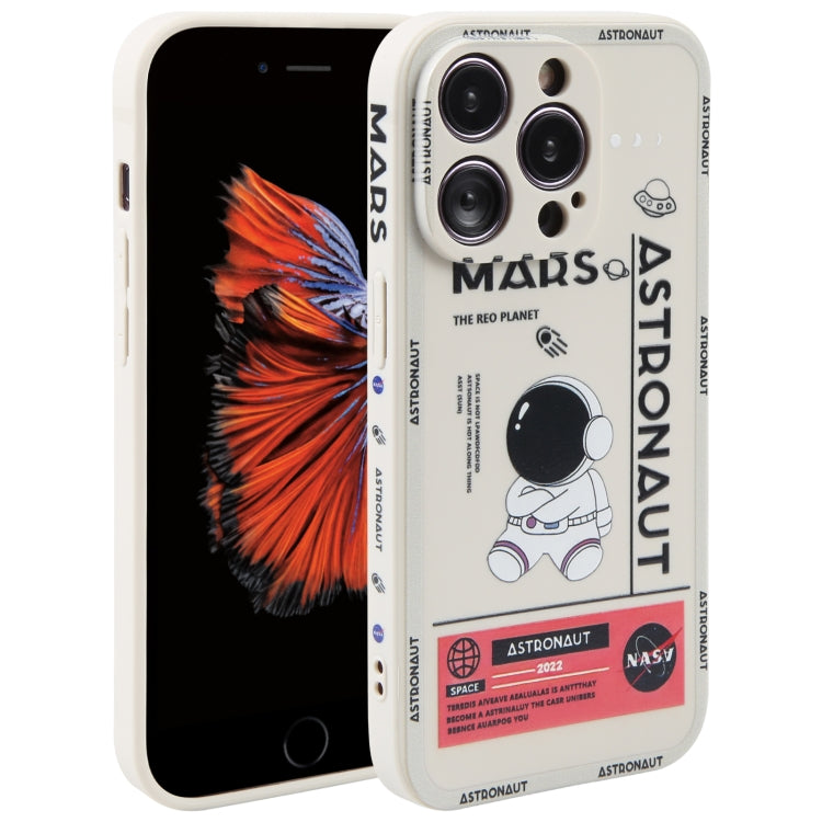 Astronaut Pattern Silicone Straight Edge Phone Case, For iPhone 6 / 6s, For iPhone 6 Plus / 6s Plus