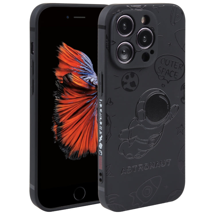 Astronaut Pattern Silicone Straight Edge Phone Case, For iPhone 6 / 6s, For iPhone 6 Plus / 6s Plus