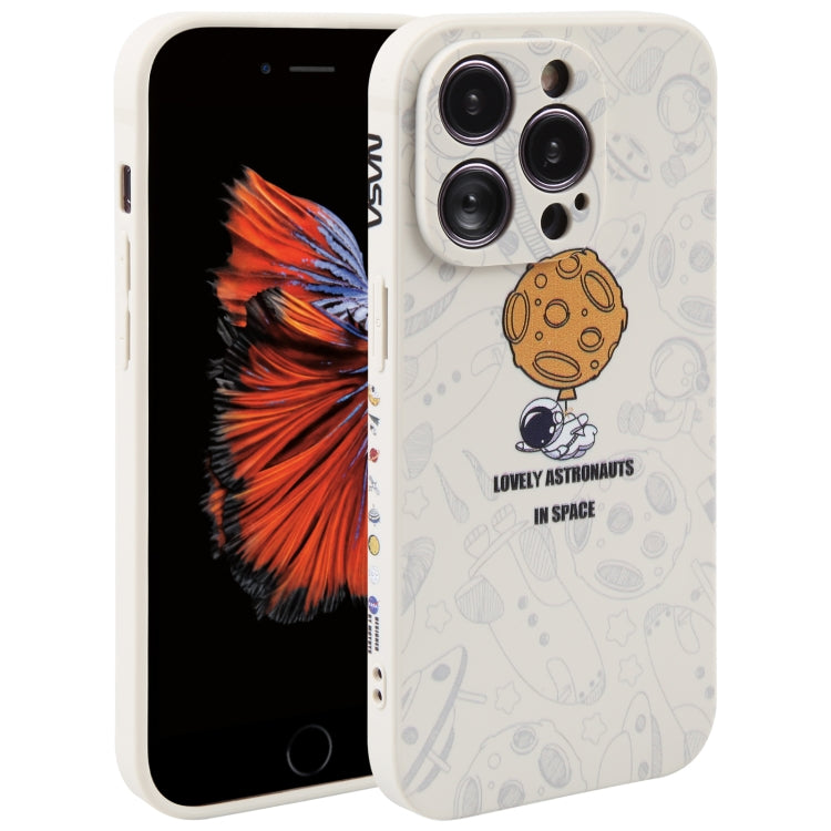Astronaut Pattern Silicone Straight Edge Phone Case, For iPhone 6 / 6s, For iPhone 6 Plus / 6s Plus