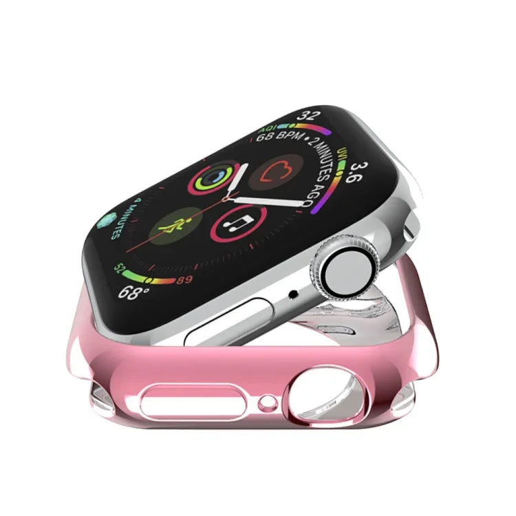 Plating TPU Round Hole Hollowing Protective Case, For Apple Watch Series 6 / 5 / 4 / SE 2025 / 2023 / 2022 40mm, For Apple Watch Series 3 & 2 & 1 42mm
