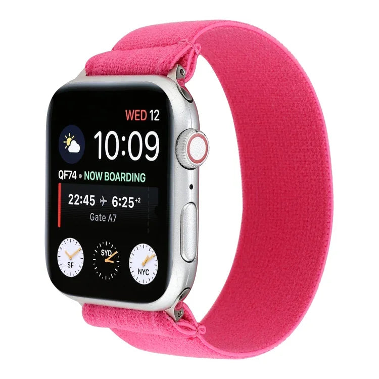 Elastic Nylon Braid Watch Band, For Apple Watch Series 8&7 45mm, For Apple Watch Series 8&7 41mm