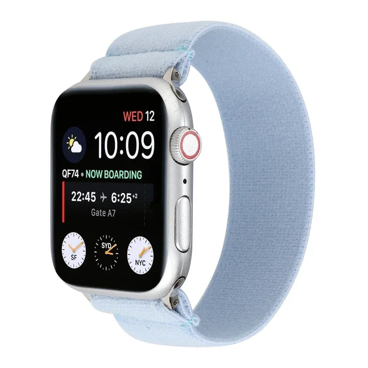 Elastic Nylon Braid Watch Band, For Apple Watch Series 8&7 45mm, For Apple Watch Series 8&7 41mm