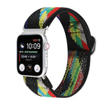Buckle Elastic Nylon Watch Band, For Apple Watch Series 8&7 45mm, For Apple Watch Series 8&7 41mm