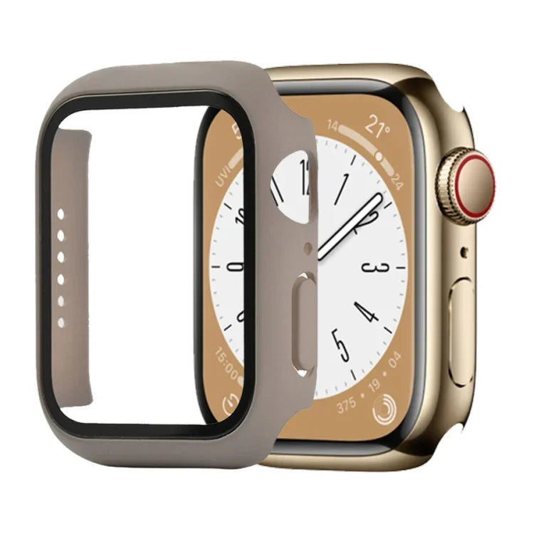 Shockproof PC+Tempered Glass Watch Protective Case, For Apple Watch Series 9 / 8 / 7 41mm, For Apple Watch Series 9 / 8 / 7 45mm