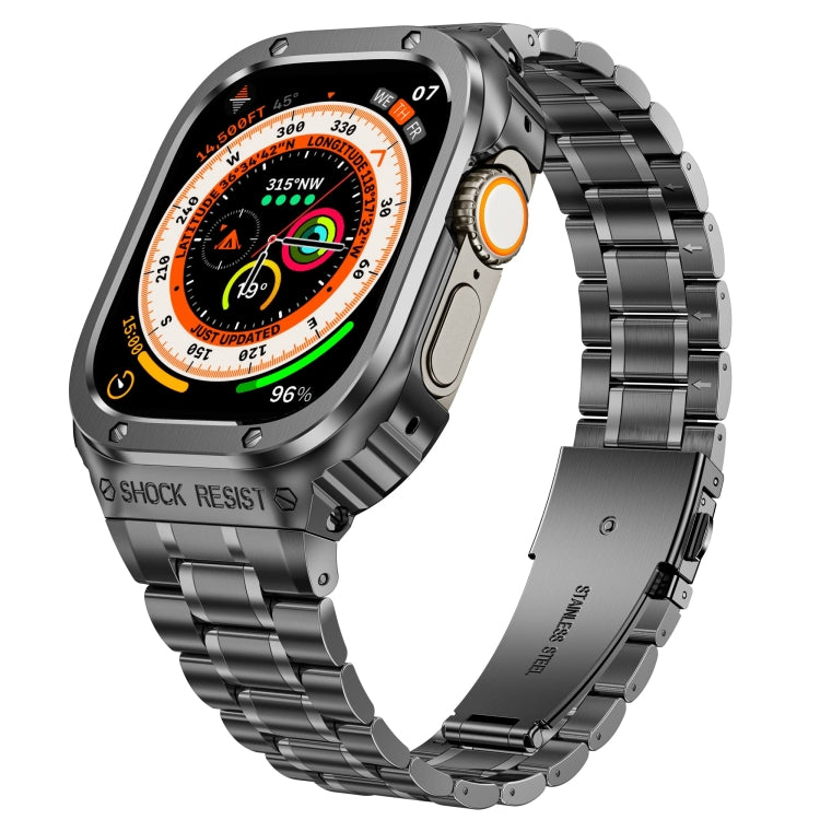 Metal Integrated Watch Protective Case, For Apple Watch Ultra 4 / 3 / 2 / 1 49mm, For Apple Watch Series SE 2025&6&SE&5&4 44mm, For Apple Watch Series 9 / 8 / 7 45mm