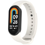 Solid Color Stainless Steel Plug Replacement Watch Band, For Xiaomi Mi Band 8