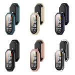 PC + Tempered Glass Integrated Protective Watch Case, For Xiaomi Mi Band 8