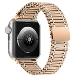 Chain Magnetic Stainless Steel Watch Band, For Apple Watch Series 8&7 41mm / SE 2&6&SE&5&4 40mm / 3&2&1 38mm, For Apple Watch Ultra 49mm / Series 8&7 45mm / SE 2&6&SE&5&4 44mm / 3&2&1 42mm
