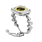 Ribbon Wave Metal Watch Band, For Apple Watch Series 10 46mm, For Apple Watch Series 10 42mm, For Apple Watch SE 2023 44mm, For Apple Watch SE 2023 40mm, For Apple Watch Ultra 2 49mm, For Apple Watch 9 45mm, For Apple Watch 9 41mm                      ...