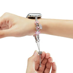 Bead Bracelet Metal Watch Band, For Apple Watch Series 10 46mm, For Apple Watch Series 10 42mm, For Apple Watch SE 2023 44mm, For Apple Watch SE 2023 40mm, For Apple Watch Ultra 2 49mm, For Apple Watch 9 45mm, For Apple Watch 9 41mm                    ...