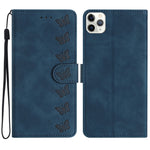 Seven Butterflies Embossed Leather Phone Case, For iPhone 12 mini, For iPhone 11 Pro Max, For iPhone 11, For iPhone 11 Pro