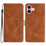 Seven Butterflies Embossed Leather Phone Case, For iPhone 16e / 17e, For iPhone 17 Pro Max, For iPhone 17 Pro, For iPhone 17, For iPhone Air, For iPhone 16 Pro Max, For iPhone 16 Pro, For iPhone 16 Plus