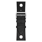 Leather Three Holes Replacement Strap Watchband, For Apple Watch Series 8&7 41mm / SE 2&6&SE&5&4 40mm / 3&2&1 38mm, For Apple Watch Series 7 45mm / 6 & SE & 5 & 4 44mm / 3 & 2 & 1 42mm, For Apple Watch Series 7 41mm / 6 & SE & 5 & 4 40mm / 3 & 2 & 1 38...