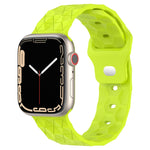 Football Texture Silicone Watch Band, For Apple Watch Ultra 2 49mm, For Apple Watch 9 45mm, For Apple Watch 9 41mm, For Apple Watch Ultra 49mm