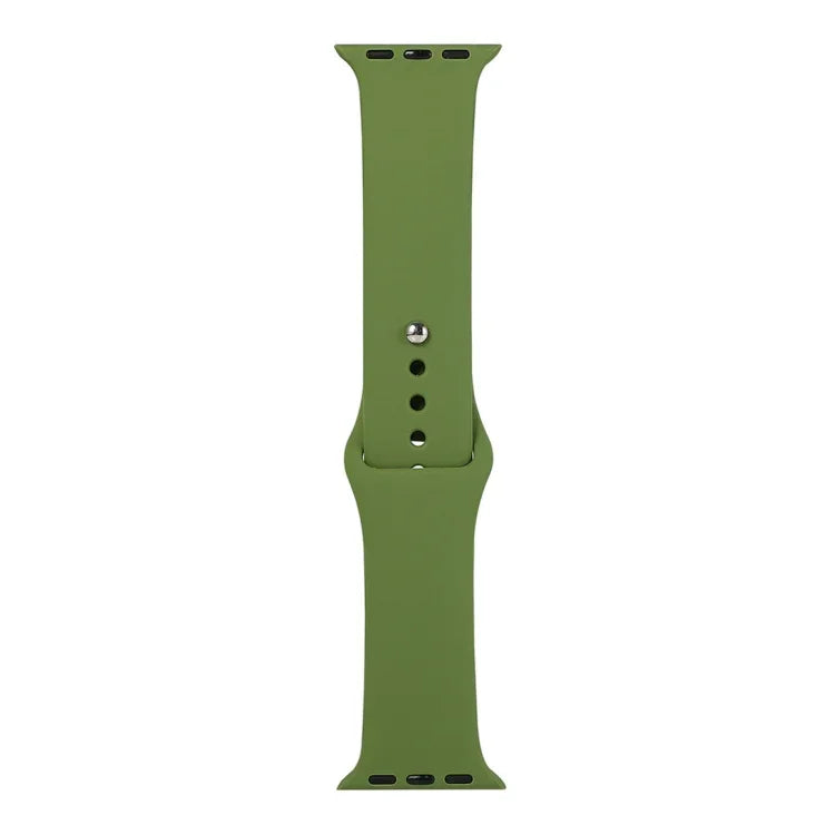 Silicone Watch Replacement Strap, Short Section (Female), For Apple Watch Series 8&7 41mm / SE 2&6&SE&5&4 40mm / 3&2&1 38mm