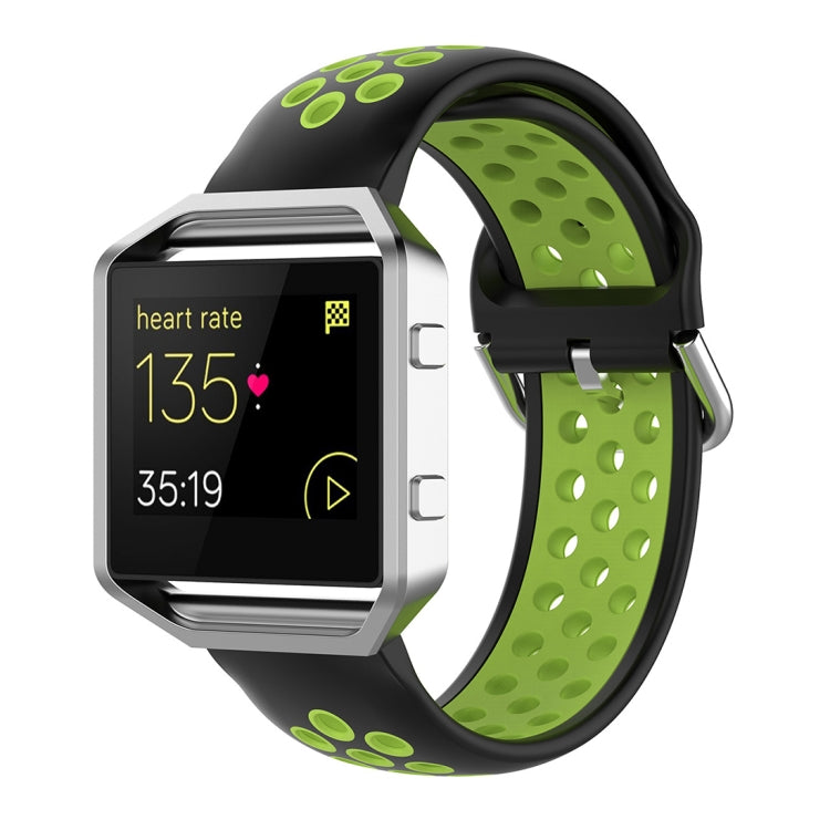 For Fitbit Versa 2 / Versa / Versa Lite / Blaze 23mm Sports Two Colors Silicone Replacement Strap Watchband