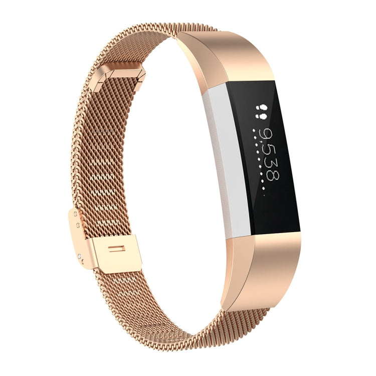 For Fitbit Alta / Alta HR / ACE Watch Button Mesh Metal Replacement Strap Watchband, S, L