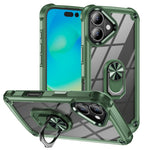TPU + PC Lens Protection Phone Case with Ring Holder, For iPhone 17e / 16e, For iPhone 17 Pro Max, For iPhone 17, For iPhone Air, For iPhone 16 Pro Max, For iPhone 16 Pro, For iPhone 16 Plus, For iPhone 16, For iPhone 15 Pro Max
