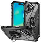 TPU + PC Lens Protection Phone Case with Ring Holder, For iPhone 17e / 16e, For iPhone 17 Pro Max, For iPhone 17, For iPhone Air, For iPhone 16 Pro Max, For iPhone 16 Pro, For iPhone 16 Plus, For iPhone 16, For iPhone 15 Pro Max
