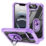 TPU + PC Lens Protection Phone Case with Ring Holder, For iPhone 17e / 16e, For iPhone 17 Pro Max, For iPhone 17, For iPhone Air, For iPhone 16 Pro Max, For iPhone 16 Pro, For iPhone 16 Plus, For iPhone 16, For iPhone 15 Pro Max