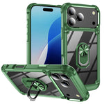 TPU + PC Lens Protection Phone Case with Ring Holder, For iPhone 17e / 16e, For iPhone 17 Pro Max, For iPhone 17, For iPhone Air, For iPhone 16 Pro Max, For iPhone 16 Pro, For iPhone 16 Plus, For iPhone 16, For iPhone 15 Pro Max