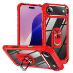 TPU + PC Lens Protection Phone Case with Ring Holder, For iPhone 17e / 16e, For iPhone 17 Pro Max, For iPhone 17, For iPhone Air, For iPhone 16 Pro Max, For iPhone 16 Pro, For iPhone 16 Plus, For iPhone 16, For iPhone 15 Pro Max