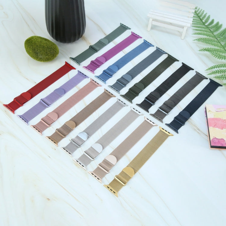 Milanese Metal Magnetic Watch Band, For Apple Watch SE 2022 44mm, For Apple Watch 7 41mm, For Apple Watch 7 45mm