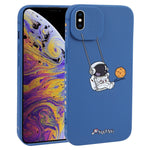 Astronaut Swinging Pattern TPU Phone Case, For iPhone XS / X, For iPhone XR, For iPhone XS Max, For iPhone 8 Plus / 7 Plus