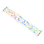 Rainbow Raindrops Silicone Watch Band, For Apple Watch 42mm, For Apple Watch 38mm