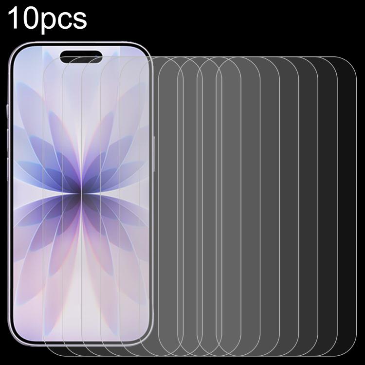 10pcs 0.26mm 9H 2.5D High Aluminum Tempered Glass Film, For iPhone 17 Pro Max, For iPhone 17 Pro / 17, For iPhone Air, For iPhone 16 Pro Max, For iPhone 16 Pro, For iPhone 16 Plus, For iPhone 16, For iPhone 15 Plus / 15 Pro Max, For iPhone 15 / 15 Pro