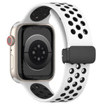 Magnetic Buckle Silicone Watch Band, For Apple Watch Ultra 49mm, For Apple Watch SE 2023 44mm, For Apple Watch SE 2023 40mm