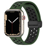 Magnetic Buckle Silicone Watch Band, For Apple Watch 6 44mm, For Apple Watch 5 44mm, For Apple Watch 5 40mm
