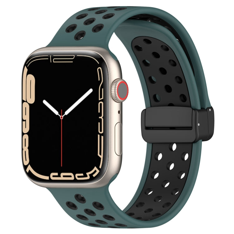 Magnetic Buckle Silicone Watch Band, For Apple Watch 6 44mm, For Apple Watch 5 44mm, For Apple Watch 5 40mm