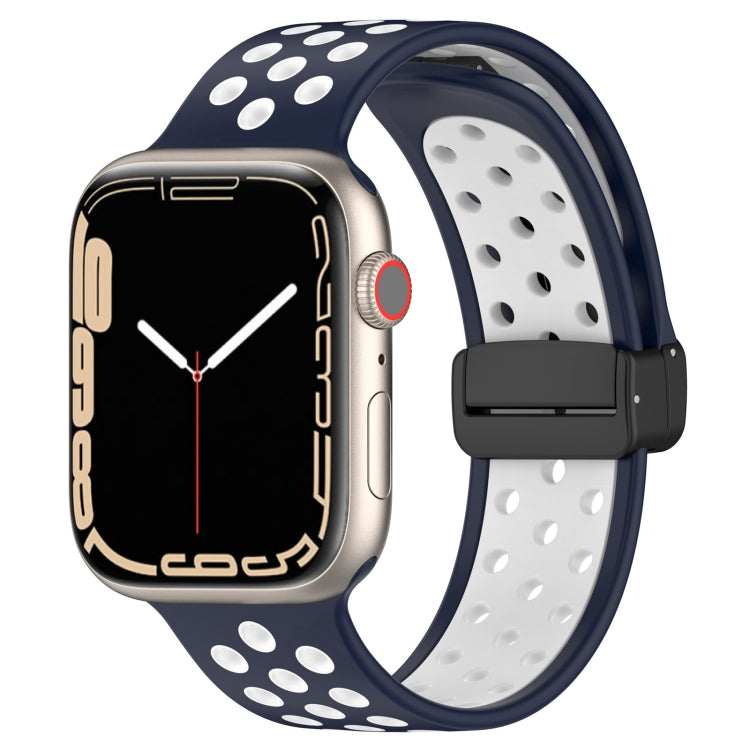 Magnetic Buckle Silicone Watch Band, For Apple Watch 6 44mm, For Apple Watch 5 44mm, For Apple Watch 5 40mm