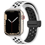 Magnetic Buckle Silicone Watch Band, For Apple Watch 4 44mm, For Apple Watch 4 40mm, For Apple Watch 3 38mm