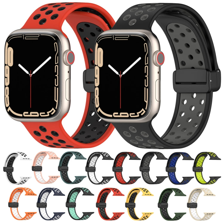 Magnetic Buckle Silicone Watch Band, For Apple Watch 8 41mm, For Apple Watch 8 45mm, For Apple Watch Ultra 2 49mm