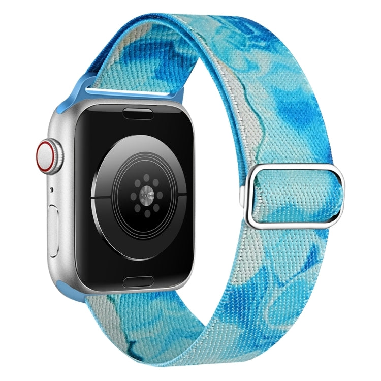 Painted Pattern Nylon Replacement Watch Band, For Apple Watch SE 2023 44mm, For Apple Watch Ultra 49mm, For Apple Watch SE 2023 40mm, For Apple Watch 8 41mm, For Apple Watch 8 45mm, For Apple Watch Ultra 2 49mm