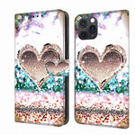 Crystal 3D Shockproof Protective Leather Phone Case, For iPhone 11 Pro Max, For iPhone 11