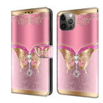 Crystal 3D Shockproof Protective Leather Phone Case, For iPhone 12 mini / 13 mini, For iPhone 12 / 12 Pro