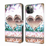 Crystal 3D Shockproof Protective Leather Phone Case, For iPhone 12 mini / 13 mini, For iPhone 12 / 12 Pro